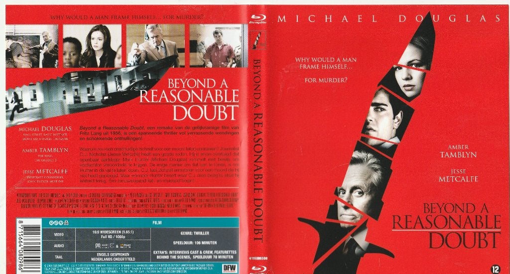 Beyond a reasonable doubt blu ray ( ned. Ondert.), Ophalen of Verzenden, Zo goed als nieuw, Actie