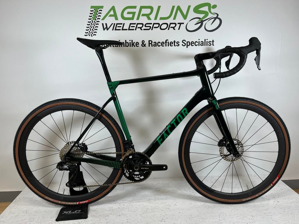 Nieuwe Factor LS gravelbike Black inc Shimnao GRX Di2 2x12, Fietsen en Brommers, Fietsen | Racefietsen, 28 inch, Carbon, Heren