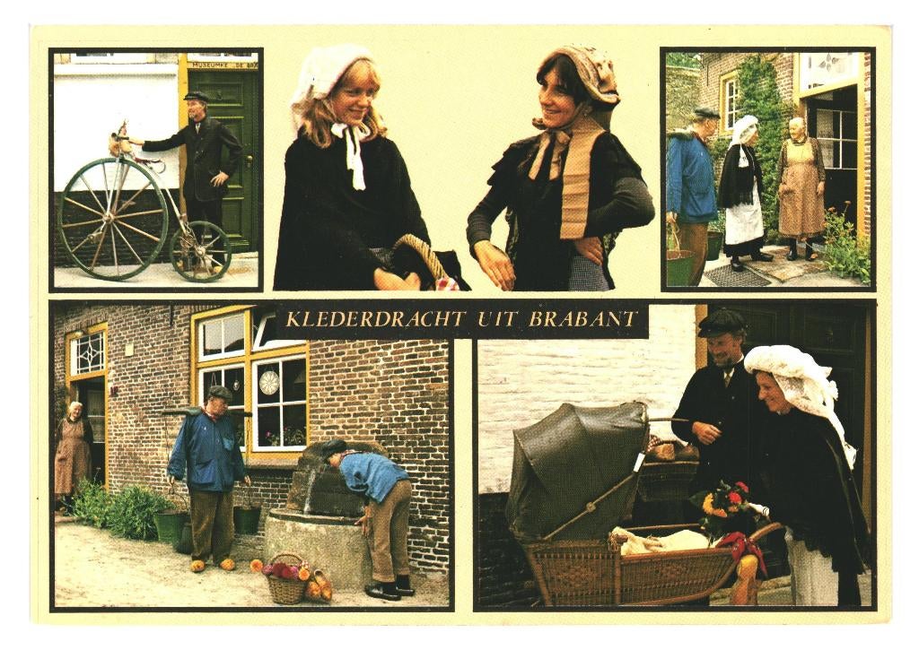 802392 Klederdracht uit Brabant 80+ Vez vanuit Heesch, Verzamelen, Ophalen of Verzenden, 1980 tot heden, Gelopen, Noord-Brabant