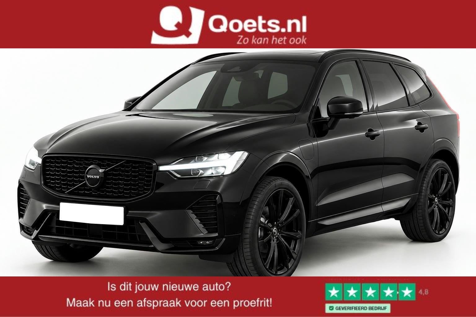 Volvo XC60 2.0 T8 Plug-in hybrid AWD Ultra Black Edition Pan, Auto's, Automaat, Dealer onderhouden, Gebruikt, 4 cilinders