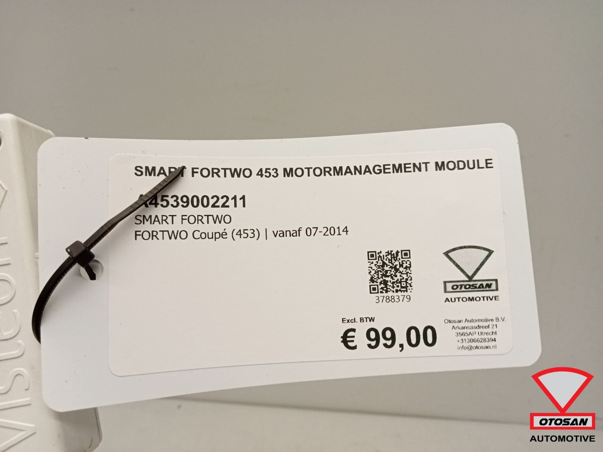 Smart Fortwo 453 2015+ Motormanagement Module A4539002211, Auto-onderdelen, Gebruikt, Mercedes-Benz AG, Ophalen of Verzenden, Mercedesstrasse 120
70372  Stuttgart, DE