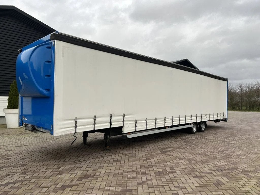 Bunk Be oplegger auto transporter gesloten 8 ton schuifzeile, Auto's, Overige brandstoffen, Wit, Origineel Nederlands, Bedrijf