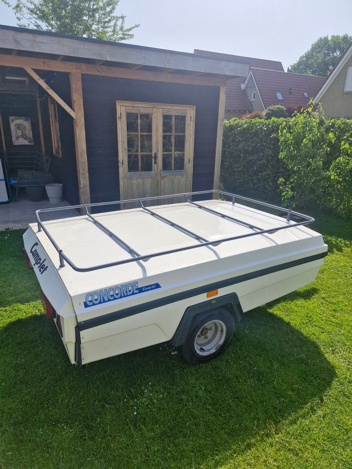 Camp-let Concorde vouwwagen met keuken en 4 slaapplaatsen, Caravans en Kamperen, Ophalen, Blauw, Aanwezig, Camp-Let