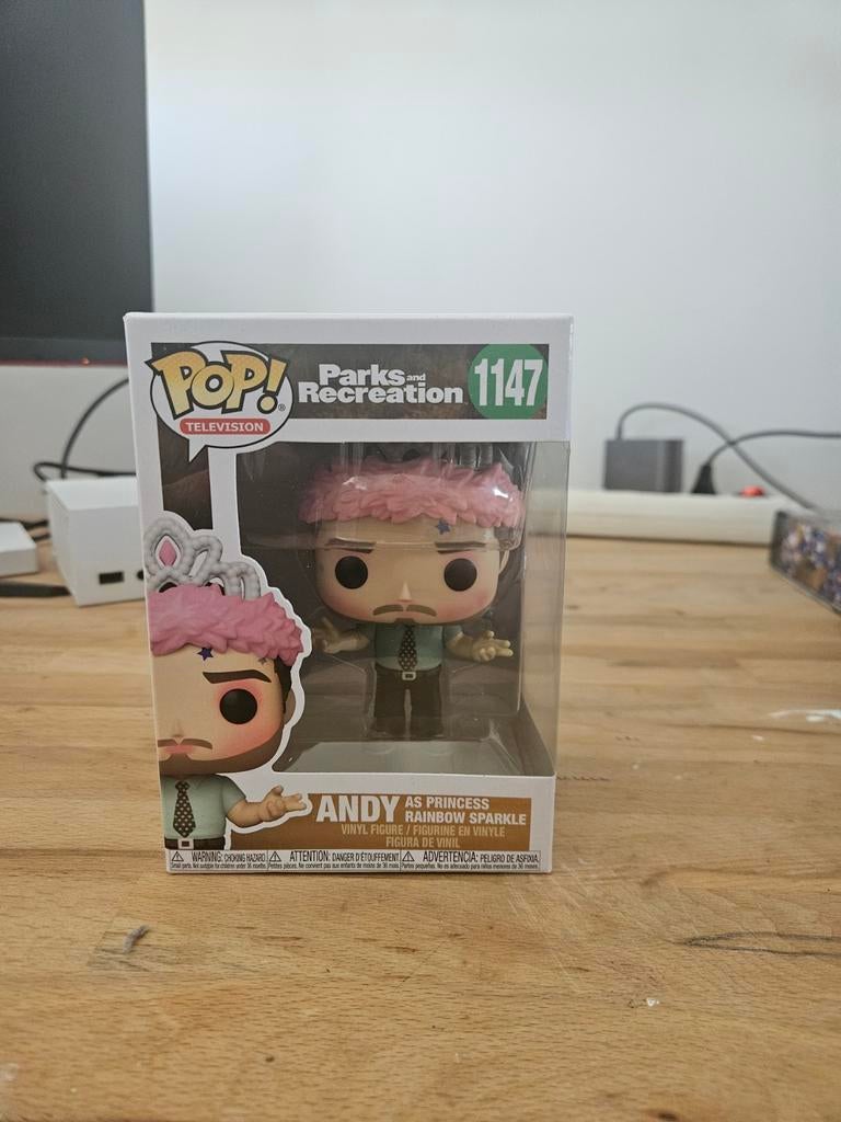 Funko Pop! Parks and Recreation Andy as Princess Sparkle, Ophalen of Verzenden, Nieuw