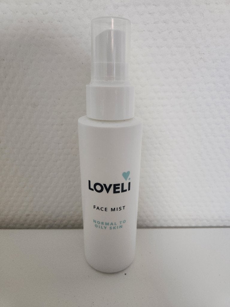 Loveli Face mist - normal to oily skin, Ophalen of Verzenden, Zo goed als nieuw, Gehele gezicht, Verzorging