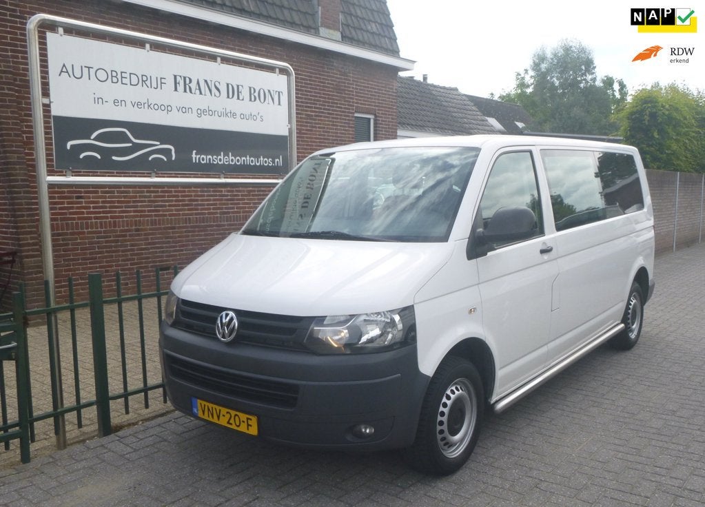 Volkswagen Transporter 2.0 TDI L2H1 BM DC Highline AIRCO NIE, Auto's, Bestelauto's, Voorwielaandrijving, Euro 5, 15 km/l, Gebruikt