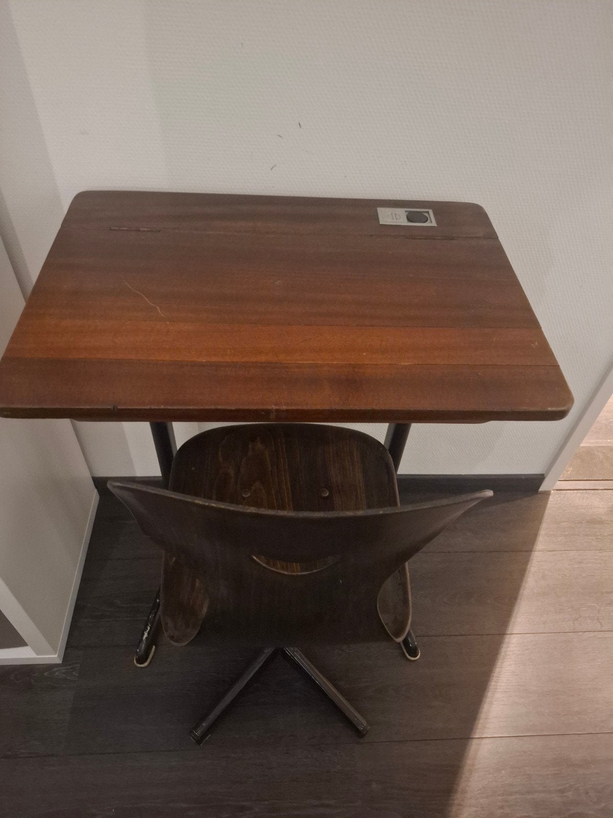 Vintage kinderbureau., Gebruikt, 60 cm, Hout, Kinderbureau