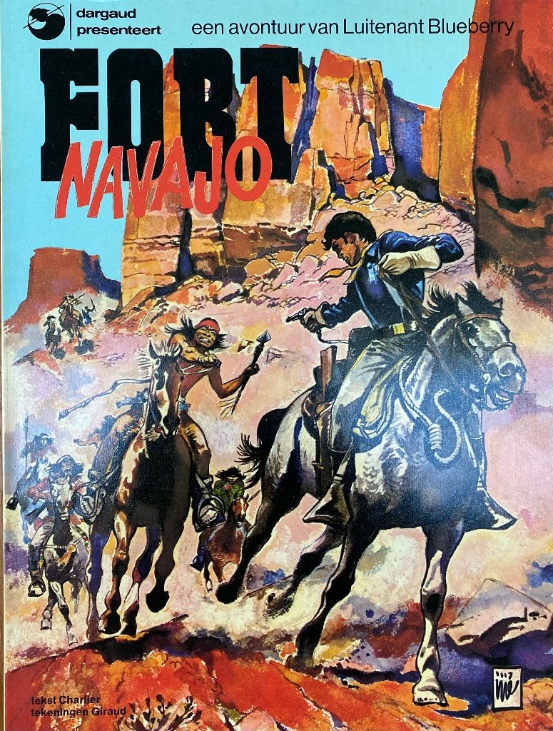 STRIPBOEK FORT NAVAJO, 50JAAR OUD Het IJZERENPAARD LUITELANT, Charlier & Giraud, Ophalen of Verzenden, Zo goed als nieuw, Meerdere stripboeken