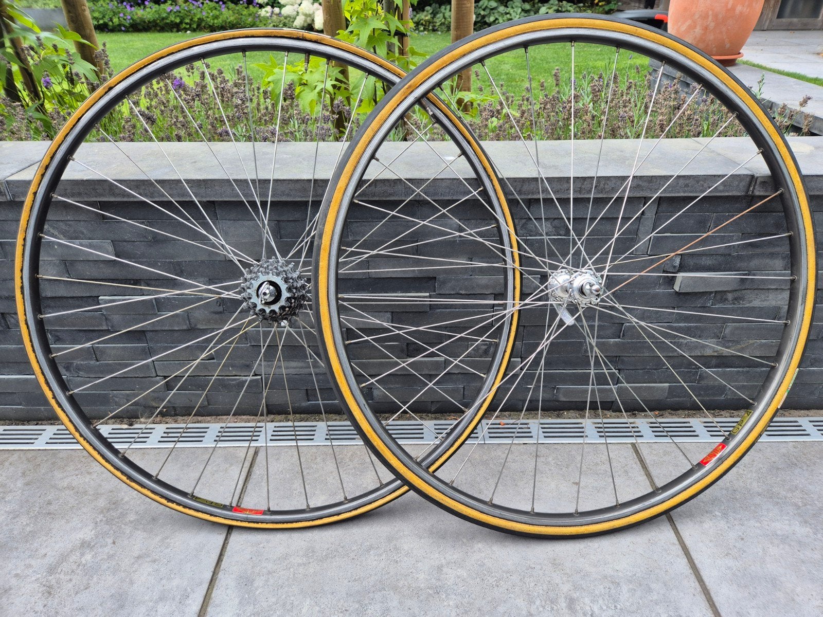 racefiets wielset Campagnolo naven Mavic GP 4 100/126mm top!, Ophalen, Racefiets, Wiel, Campagnolo Record
