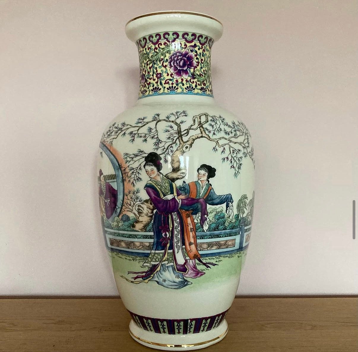 Grote vintage Chinese vaas, Antiek en Kunst, Ophalen of Verzenden
