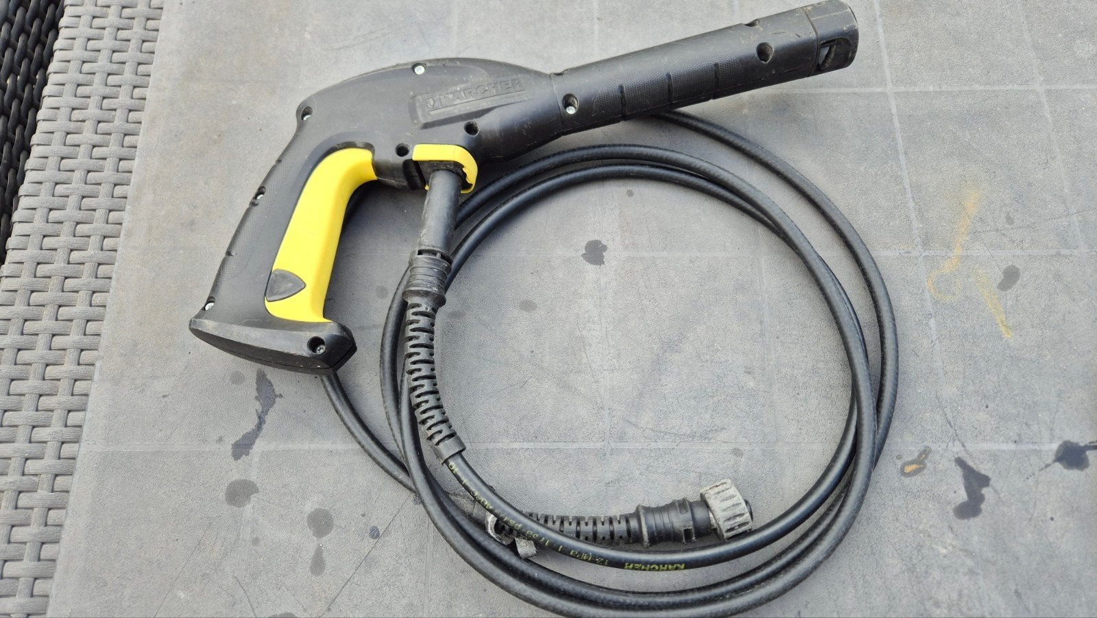 Karcher spuitpistool met slang., Ophalen of Verzenden, Gebruikt, Elektrisch