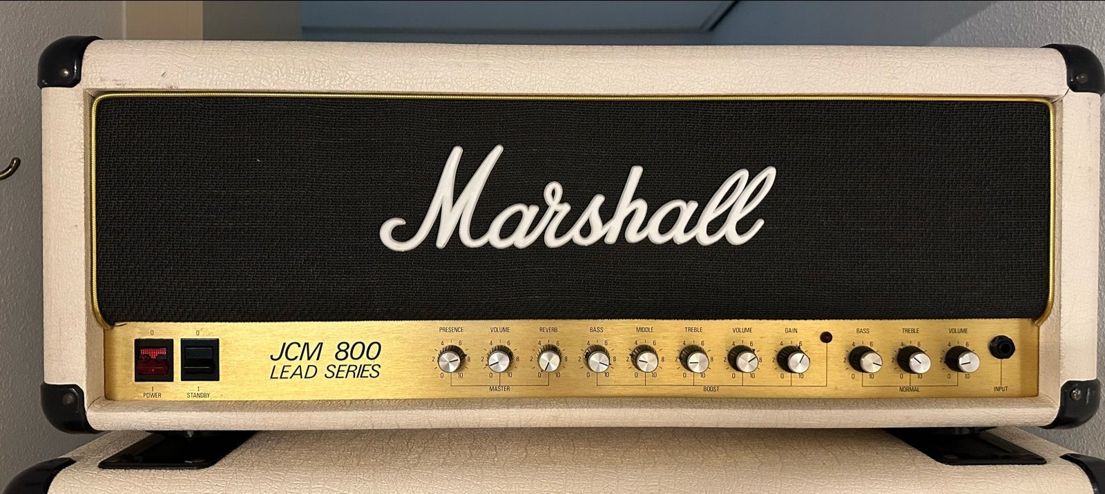 Marshall JCM 800  2210 (1982) Full Stack 20-anniversary, Ophalen, Gebruikt, Gitaar, 100 watt of meer