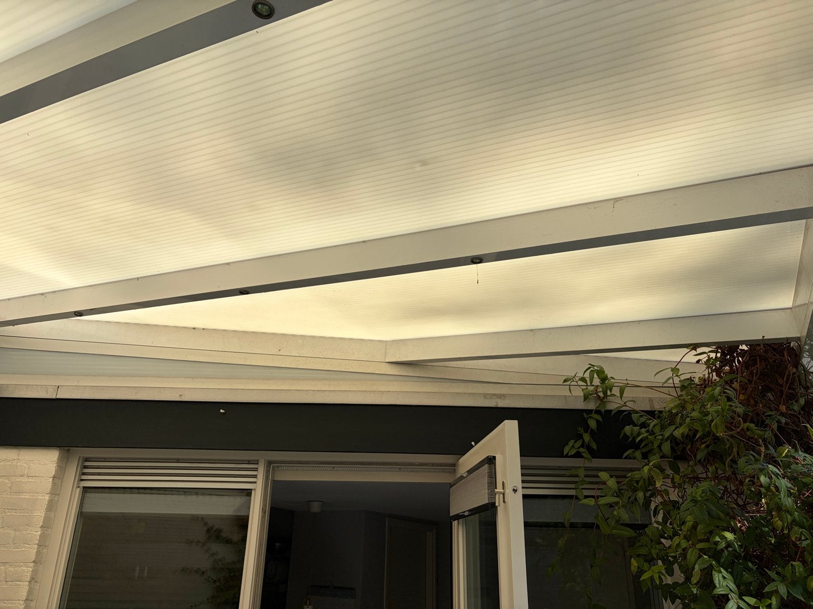 Aluminium overkapping met spots, Ophalen, Gebruikt, Veranda