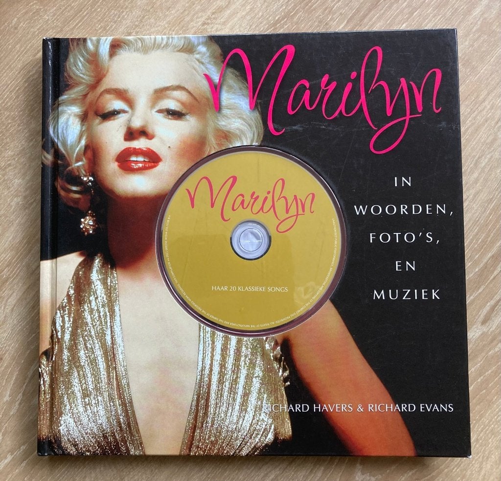 Marilyn in woorden, foto's en muziek Boek met CD, Verzenden, Zo goed als nieuw, Boek, Tijdschrift of Artikel