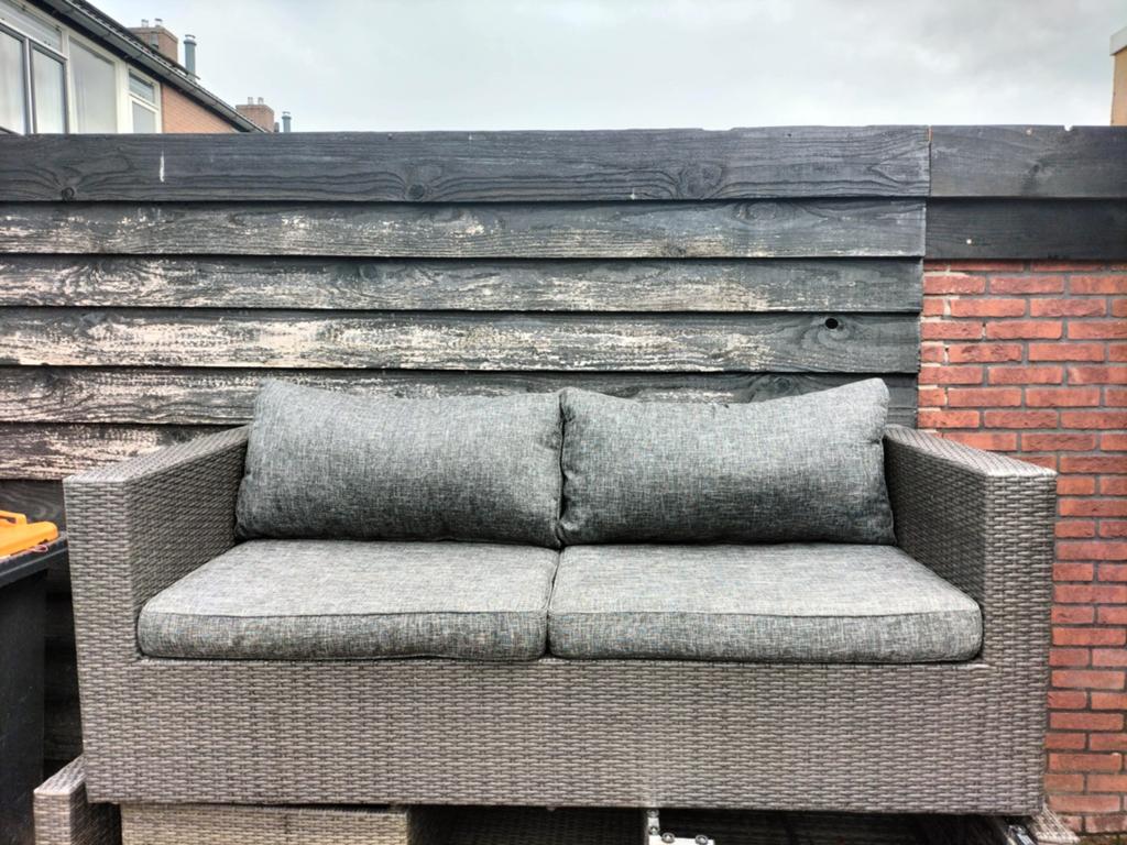 Tuinset bank plus 2 stoelen en een tafeltje, Ophalen of Verzenden, Bank