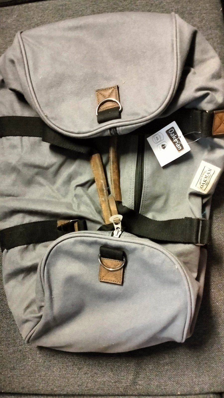 Oakman Reistas/Duffel Bag - Grijs - 45L, Witgoed en Apparatuur, Frituurpannen, Nieuw, 4 liter of meer, Ophalen of Verzenden