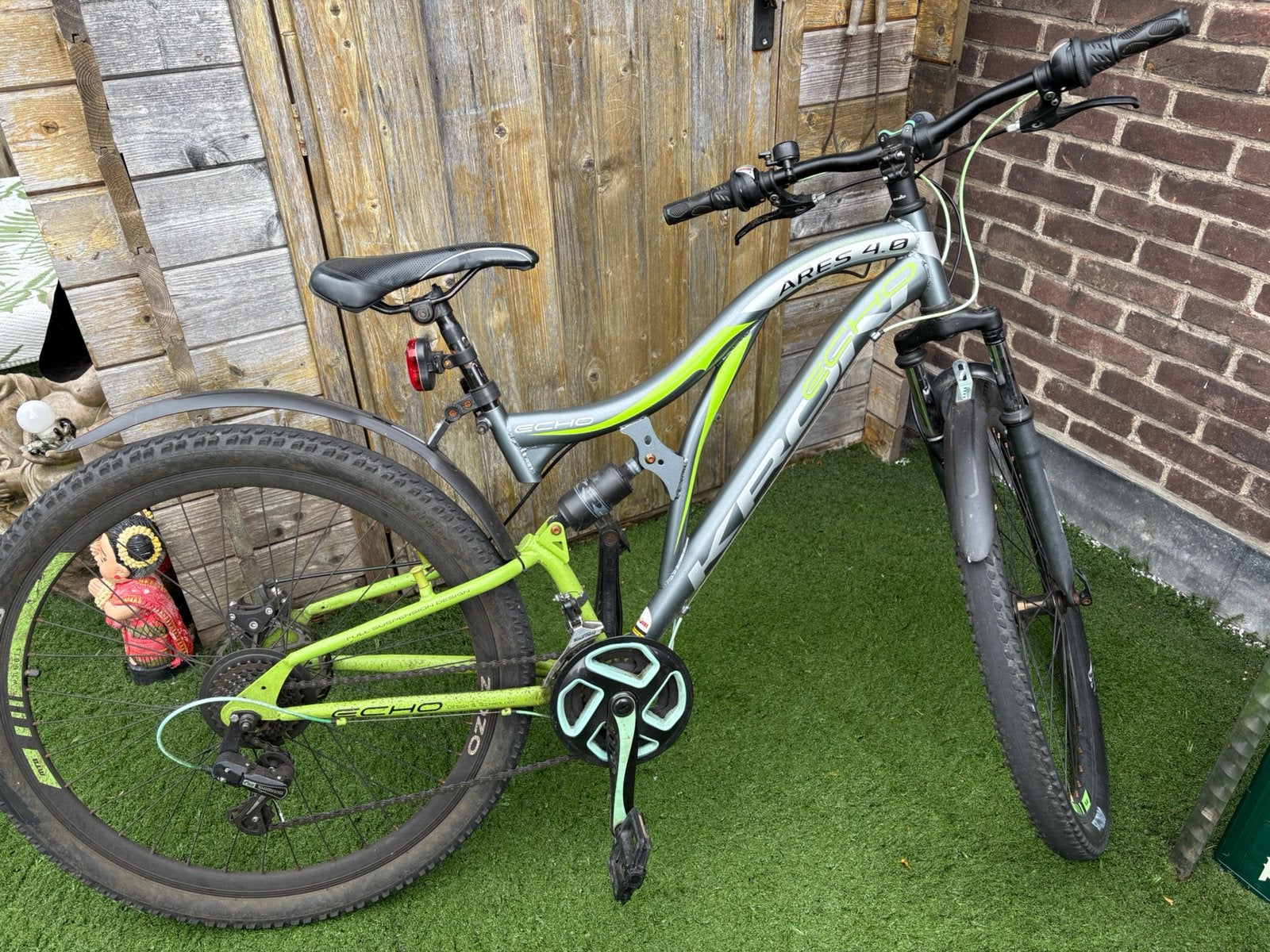 Kron Echo Ares 4.0 Grijs Groen, 45 tot 49 cm, Zo goed als nieuw, Schijfrem, Ophalen