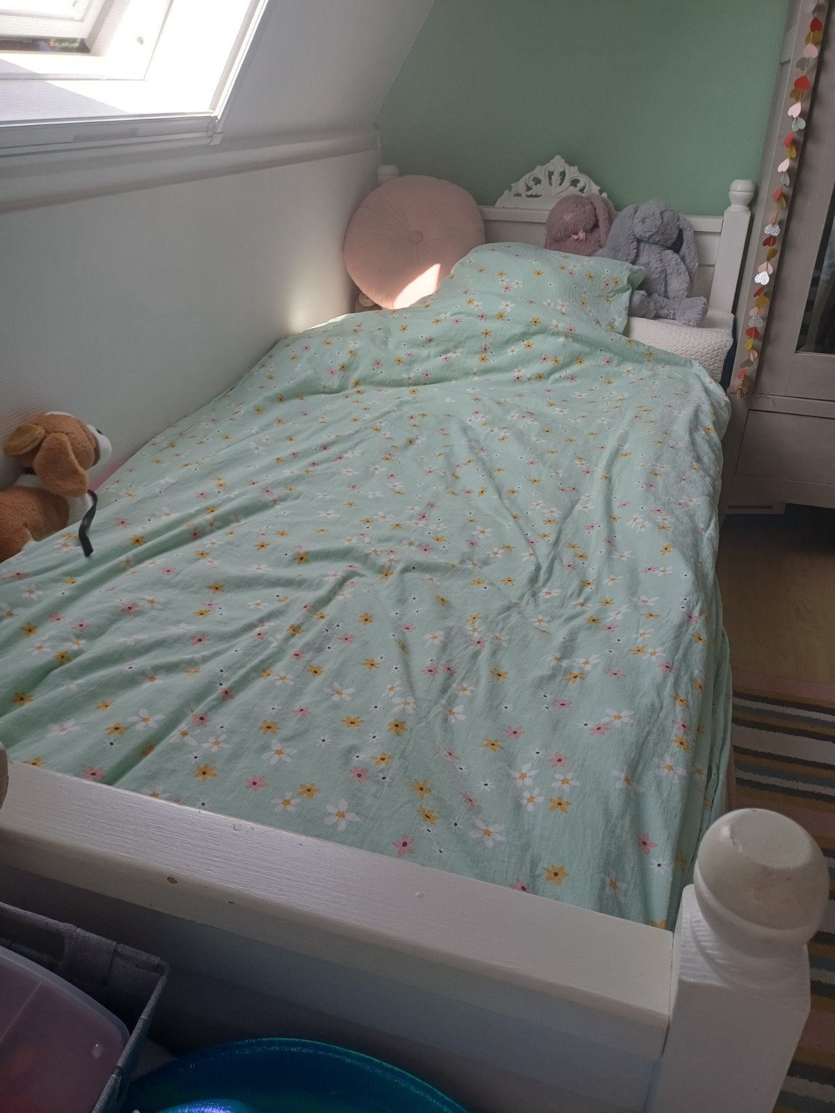 Bed, Ophalen, Gebruikt, 90 cm, Eenpersoons