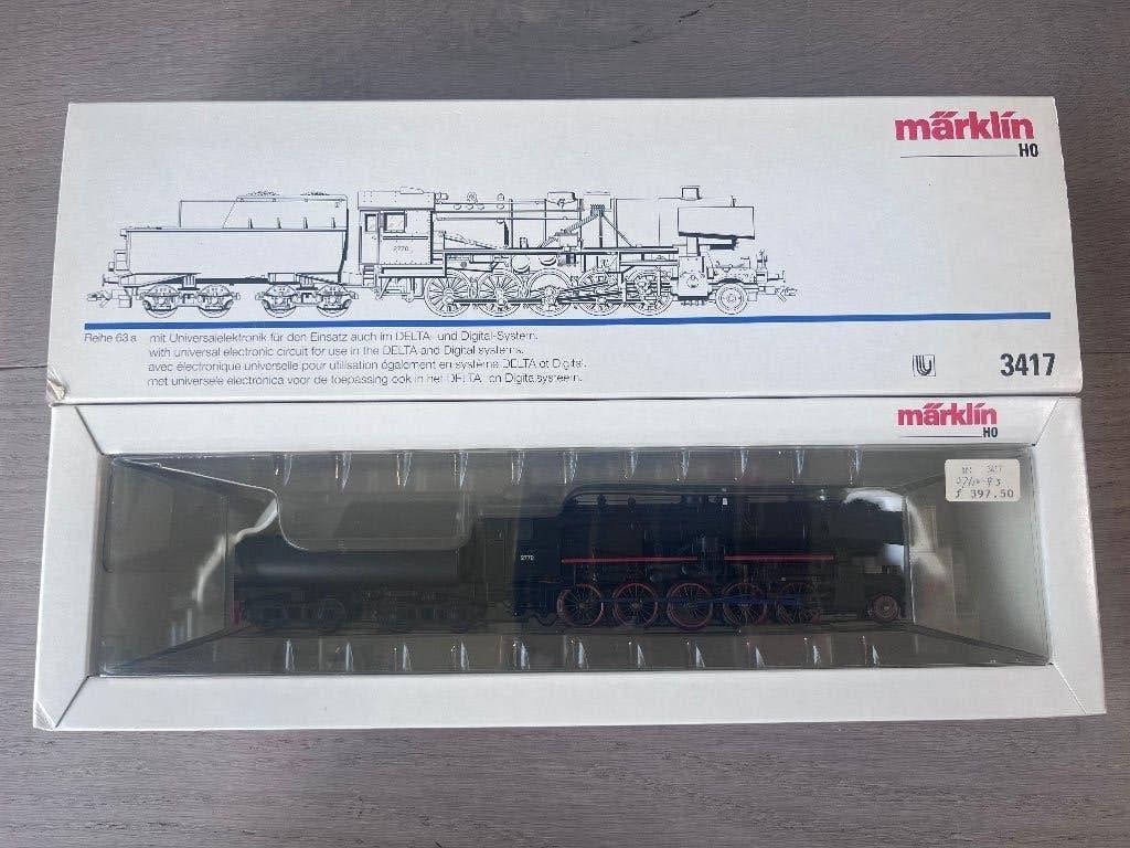 Marklin 3417 ho locomotief nieuwstaat, Wisselstroom, Locomotief, Nieuw, Ophalen of Verzenden