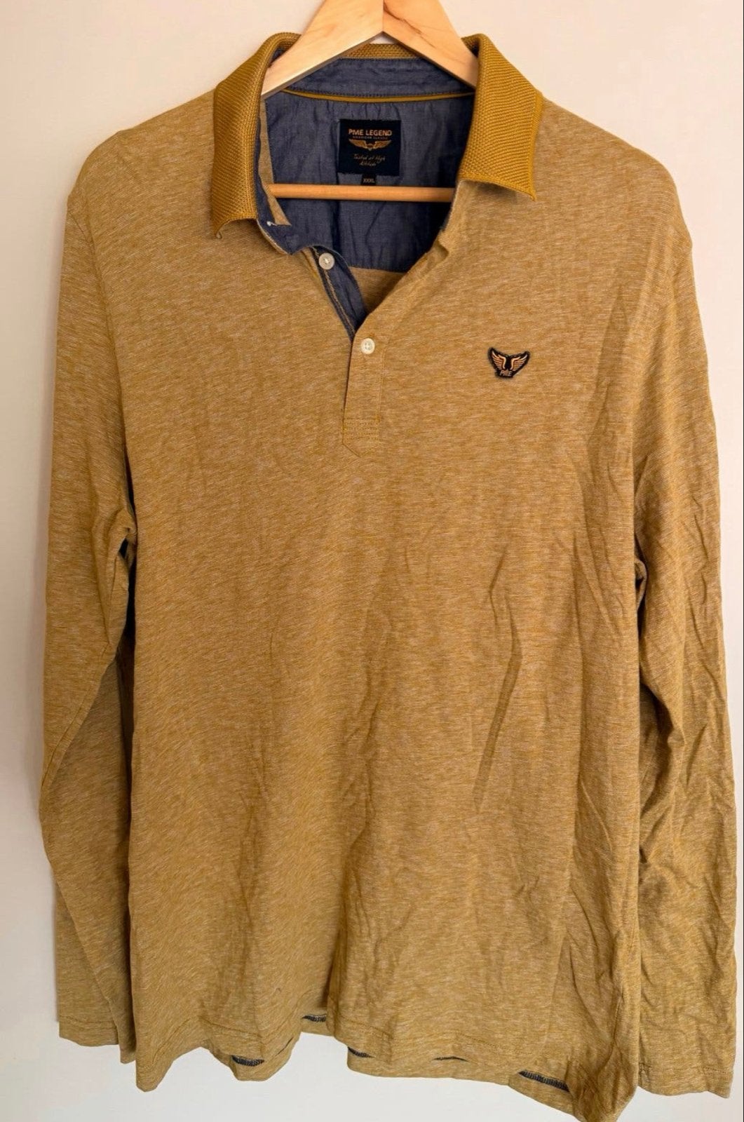 PME Legend polo shirt lange mouw XXXL, Ophalen of Verzenden, Gedragen, Overige maten, Geel