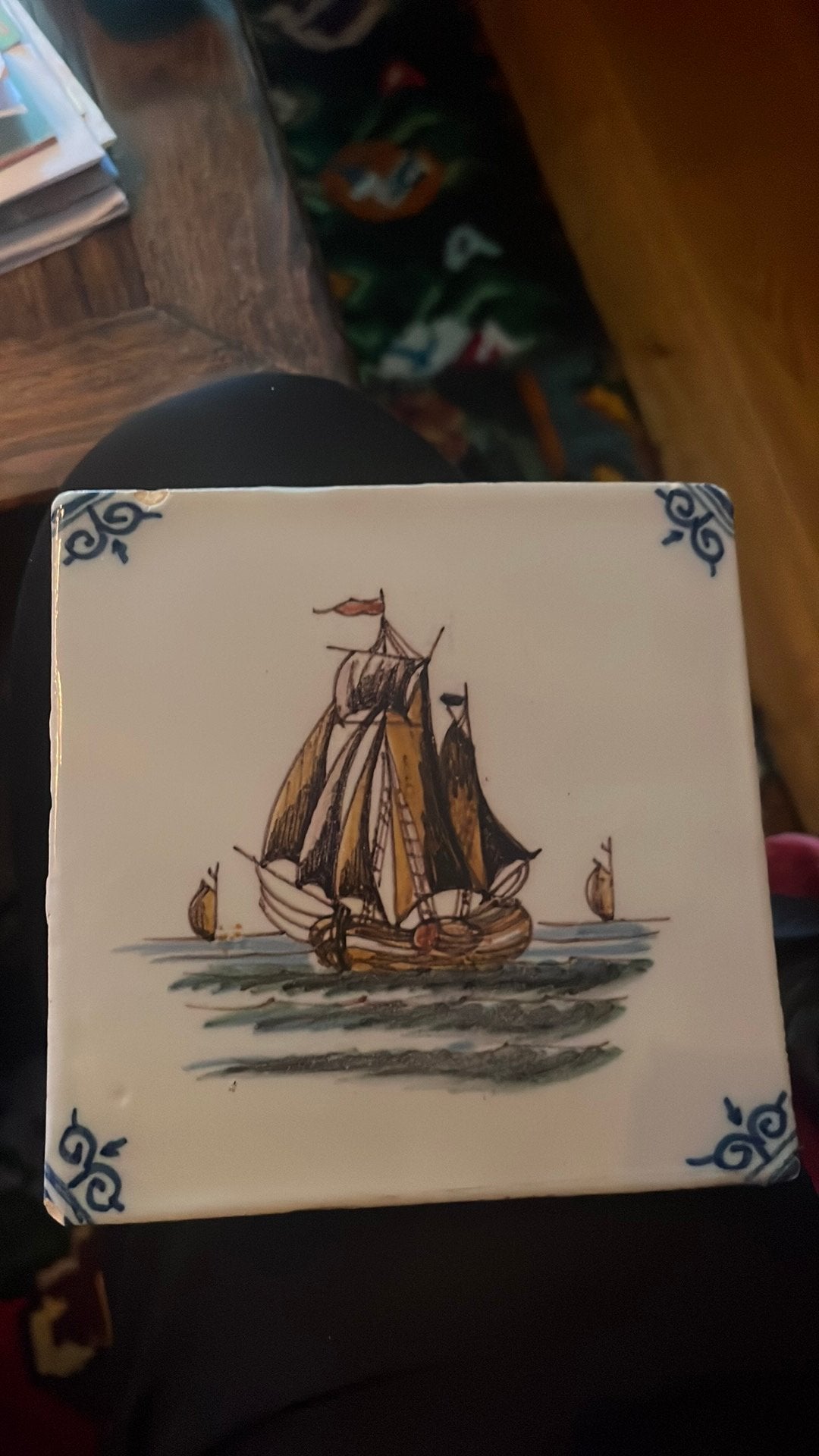 Mooie oude tegel, Ophalen of Verzenden