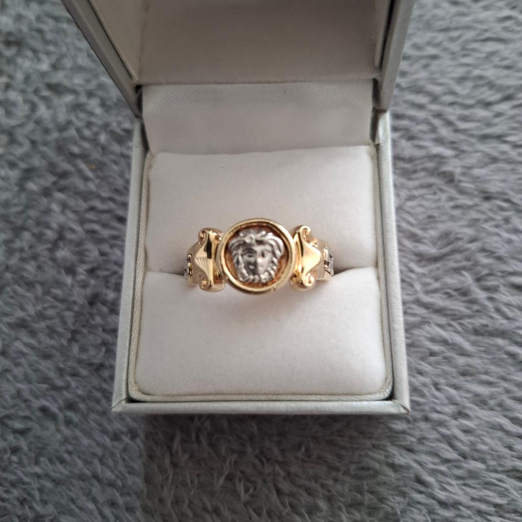 Gouden ring (model versace), 20 of groter, Heer, Ophalen of Verzenden, Zo goed als nieuw