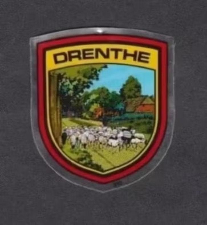 Vinylsticker Drenthe Schaapskudde Herder Boerderijen., Ophalen of Verzenden, Zo goed als nieuw