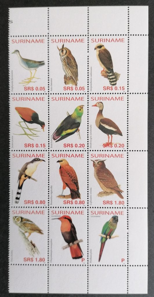 SURINAME - nrs. 1341 t/m 1350 + 1351 en 1352 Luchtpost, Postzegels en Munten, Postzegels | Suriname, Verzenden, Postfris