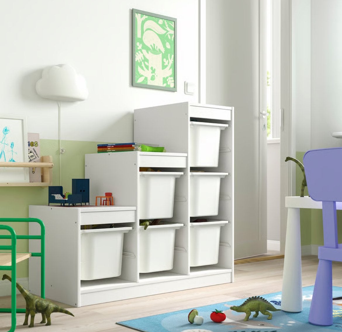 IKEA TROFAST Opbergcombinatie met Bakken - Zo goed als nieuw, Kast, Ophalen of Verzenden, Zo goed als nieuw, 75 tot 100 cm