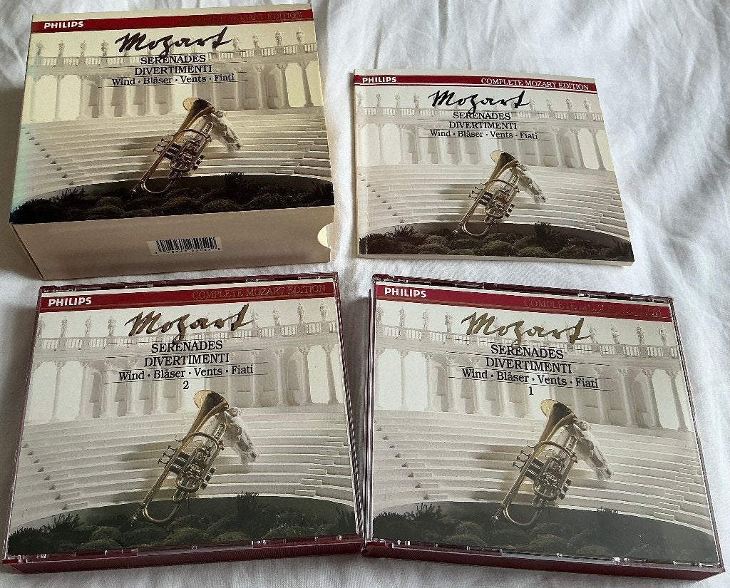 Mozart– Serenades And Divertimenti For Wind Vol 5 6 CD's, Gebruikt, Boxset, Mozart, Overige typen