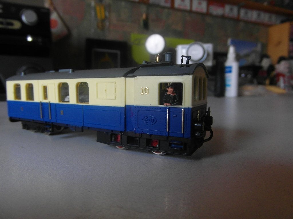 Egger Bahn H0e 1010 Dampftriebwagen nr. 10, Overige merken, Ophalen of Verzenden, Zo goed als nieuw, Gelijkstroom