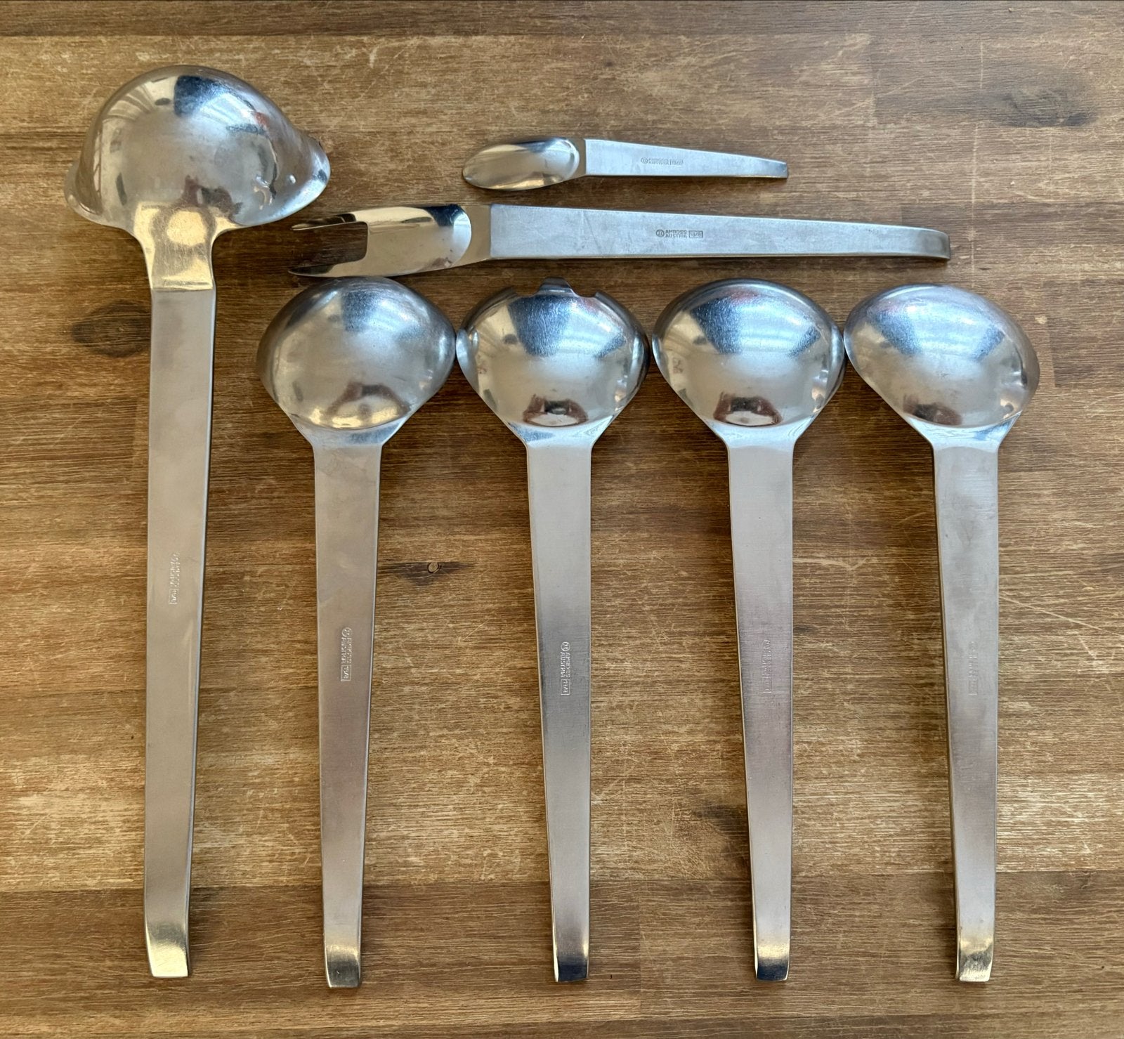Vintage AMBOSS Austria 18/8 Bestek Set - 7 Stuks, Ophalen of Verzenden