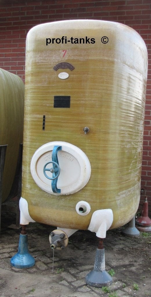 P42 opslagtank 3000 L GFK tank polyestertank kunststof water, Tuin en Terras, Regentonnen, 150 liter of meer, Ophalen, Gebruikt