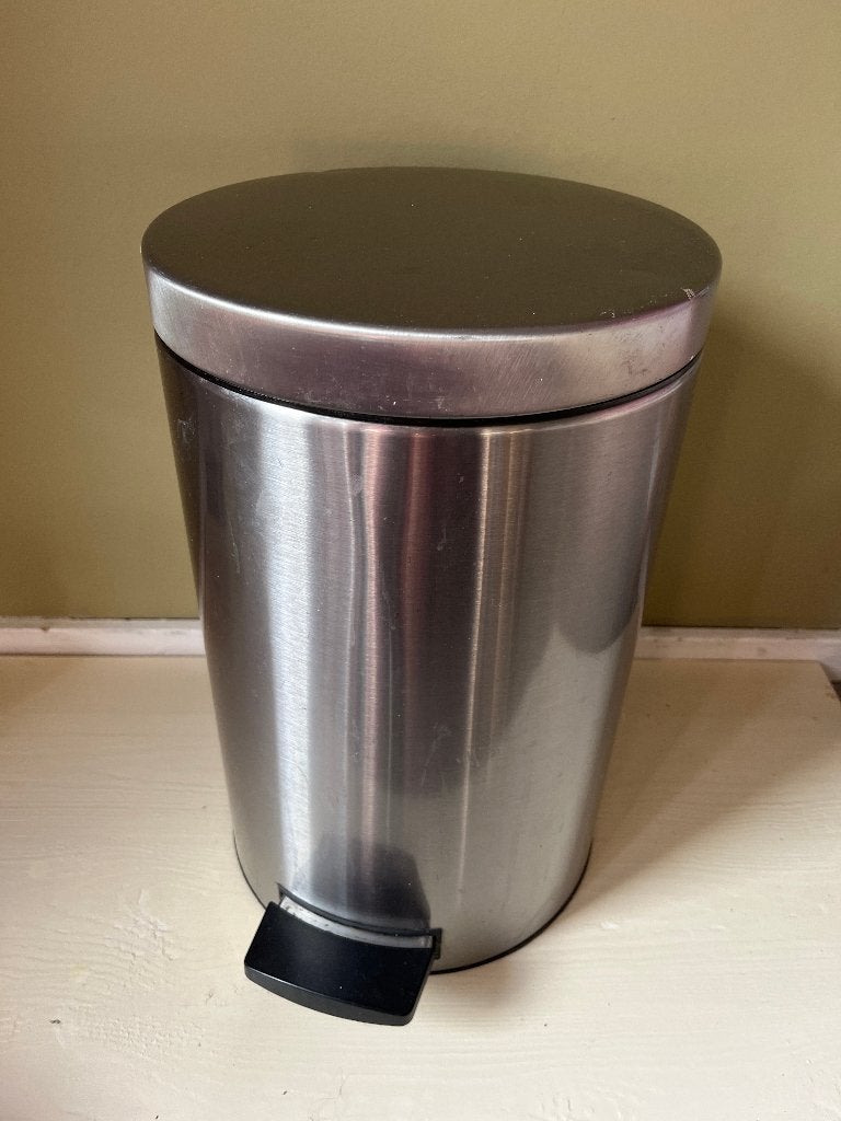 Brabantia prullenbak / pedaalemmer, Gebruikt, Met pedaal, Ophalen of Verzenden, Rvs