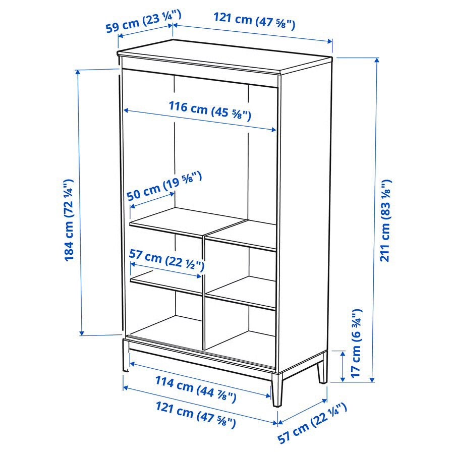 Te koop, zeer fraaie IKEA IDANÄS kledingkast, Ophalen, Zo goed als nieuw, 50 tot 75 cm, 150 tot 200 cm