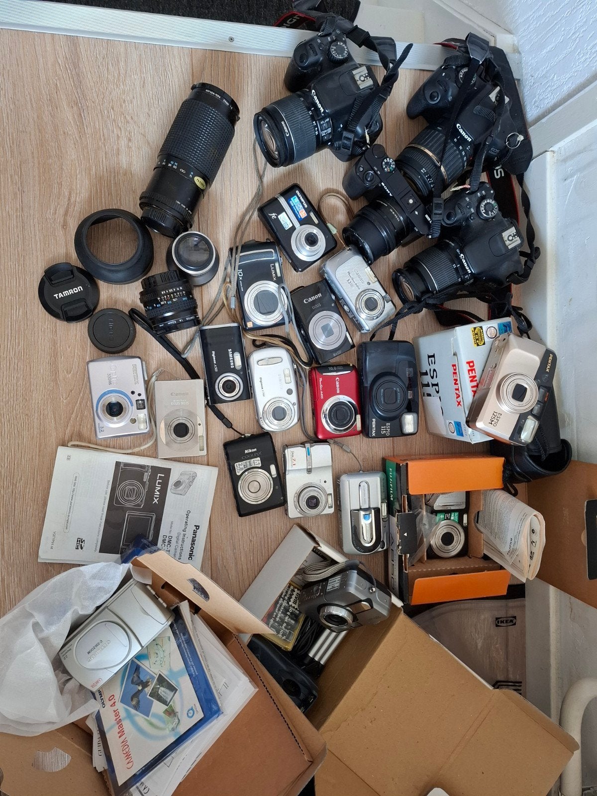 Partij digitale camera's (niet getest) - Ophalen, Ophalen of Verzenden, Gebruikt, Overige typen, Overige Merken
