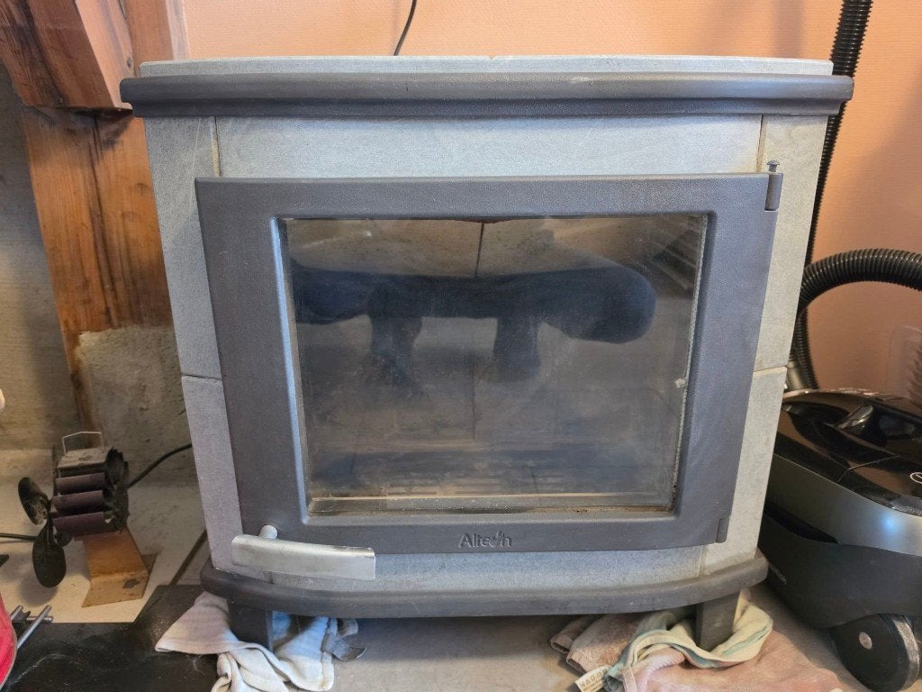 Te koop : Altech Nobles 11kw speksteenkachel, Ophalen, Gebruikt, Houtkachel, Vrijstaand