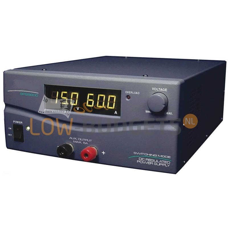 Maas SPS-9600 Schakelvoeding 60A Instelbaar 1-15V, Verzenden, Nieuw
