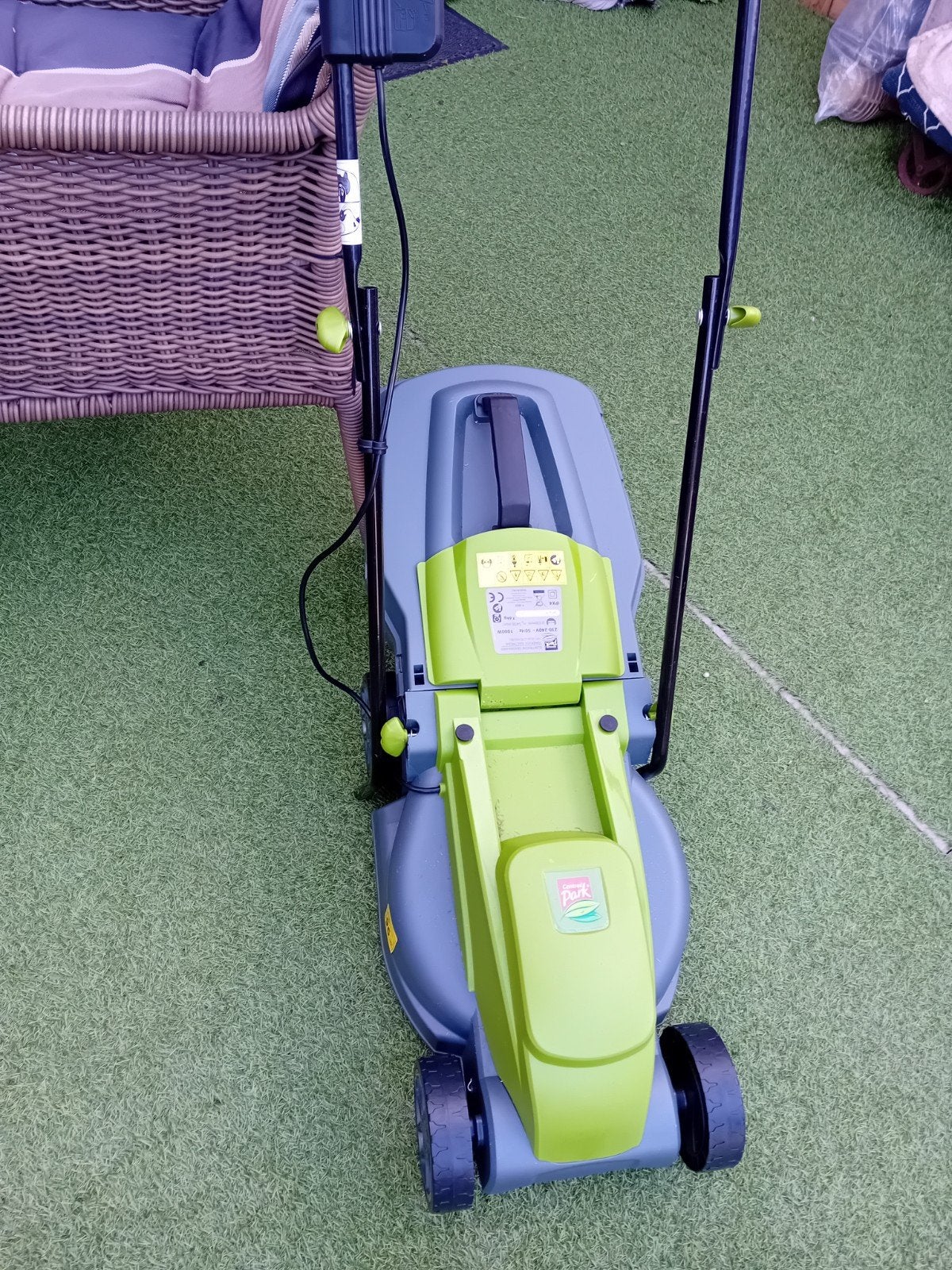 zgan grasmaaier, Ophalen, Cirkelmaaier, Central Park, Elektrische grasmaaier
