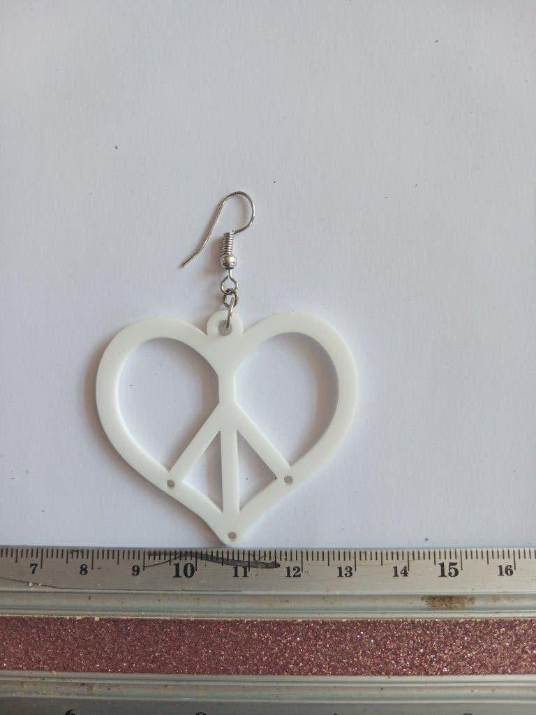 925 sterling zilveren oorbel met wit harvormige hanger, Overige materialen, Hangers, Verzenden, Wit