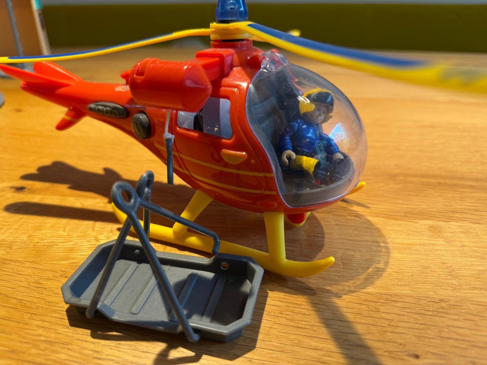 Brandweerman Sam Helikopter met Jenny en brancard, Kinderen en Baby's, Ophalen of Verzenden, Gebruikt