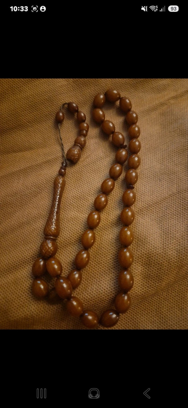 tesbih barnsteen, Ophalen of Verzenden, Overige materialen, Armband
