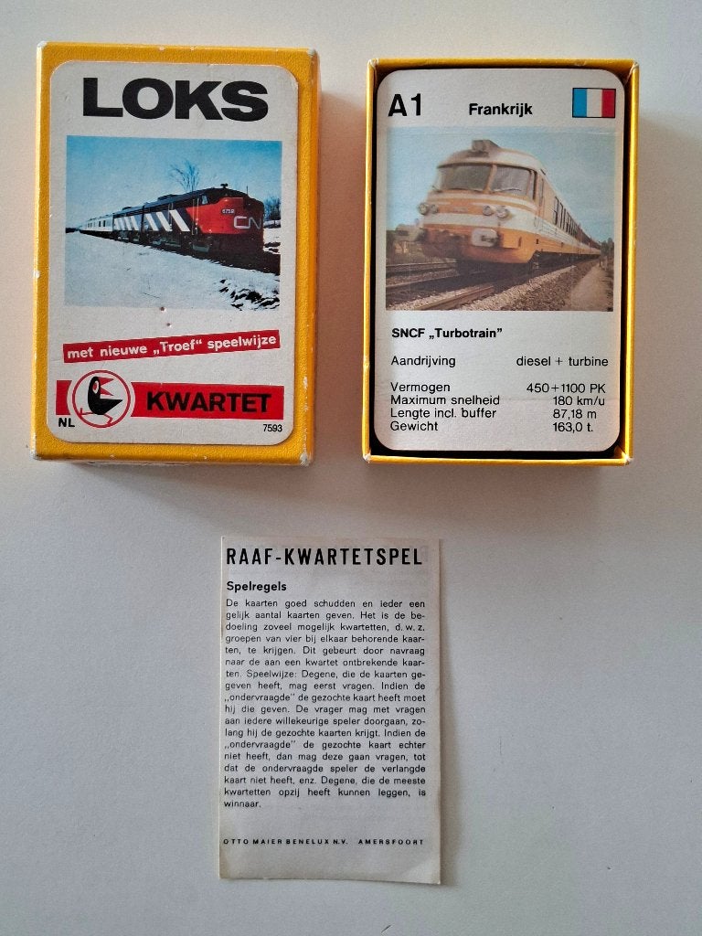 “Loks” kwartet van Otto Maier Benelux N.V. Amersfoort, Verzamelen, Ophalen of Verzenden, Gebruikt, Kwartet(ten)