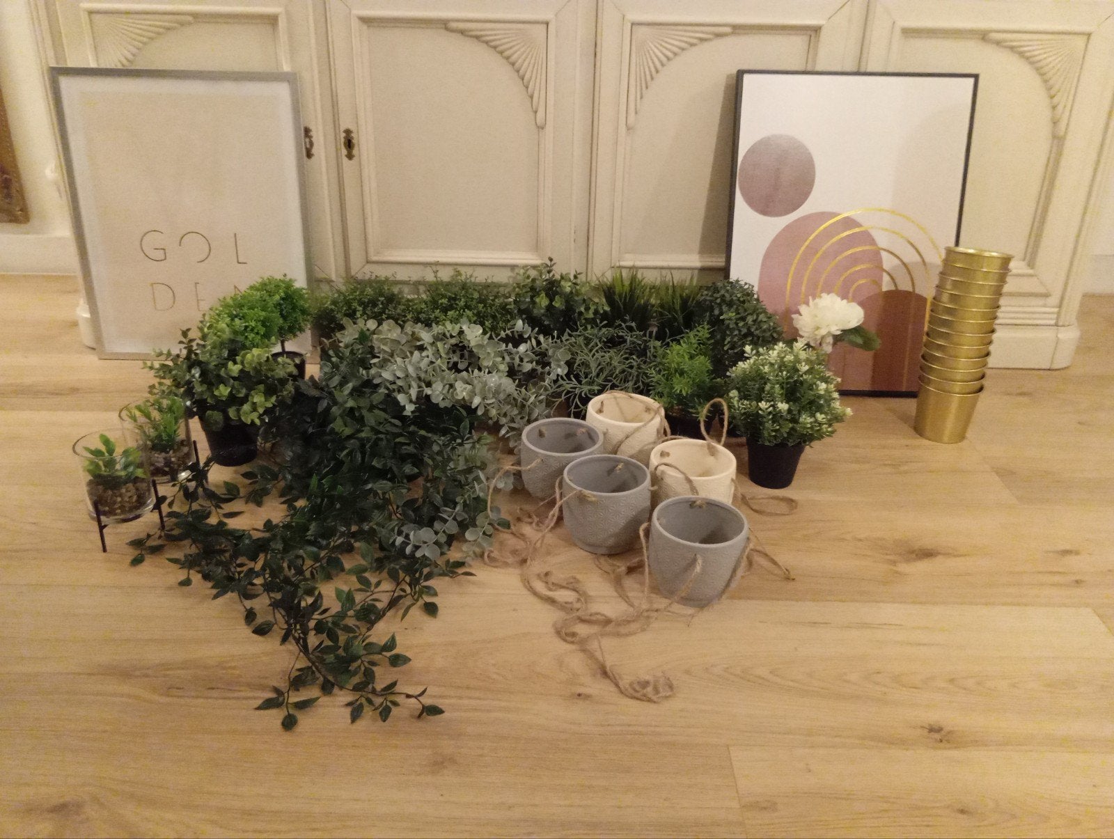Woondecoratie - te ruil voor natvoer voor katten, Ophalen, Zo goed als nieuw, Groen, Kunststof