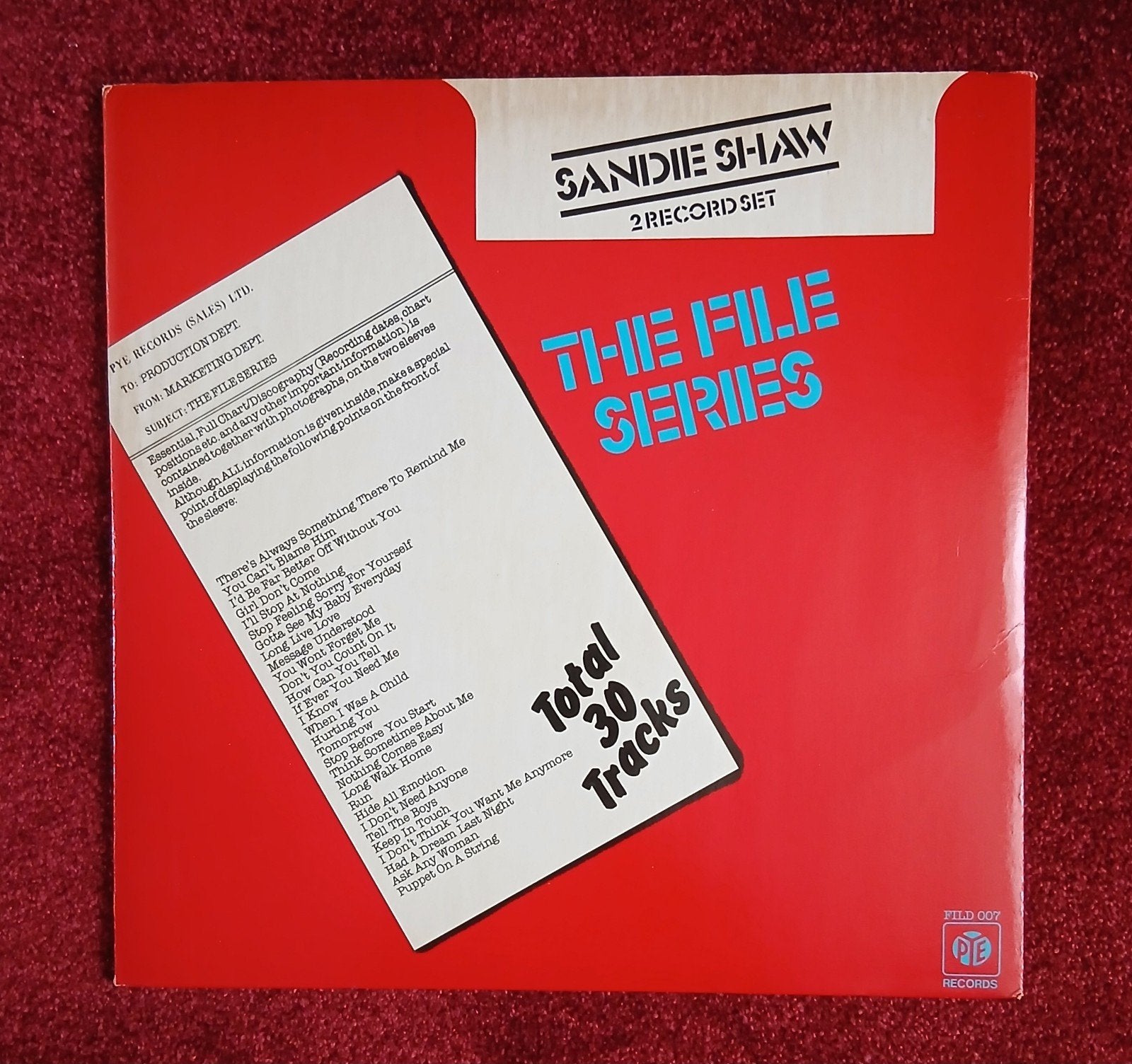 Sandie Shaw - The File Series (2LP set), Gebruikt, 1980 - 1989, Ophalen of Verzenden, 12 inch
