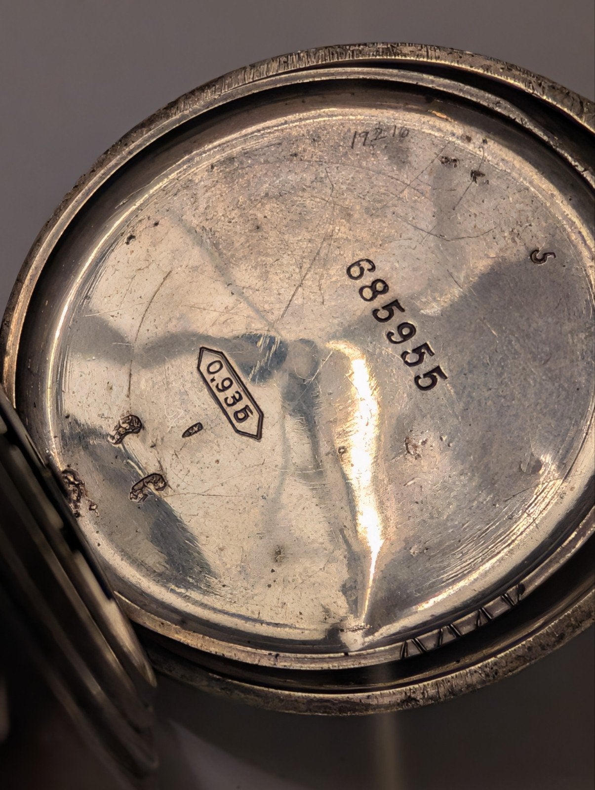 Antiek zilver Engels Fusee Zakhorloge - Werkend, Ophalen of Verzenden