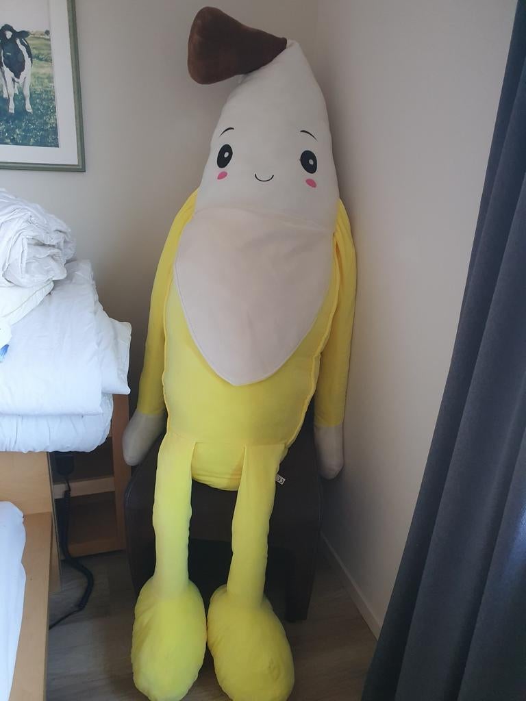 Grote Knuffel Banaan - Ongeveer 170 cm, Ophalen, Geel, Overige typen, Zo goed als nieuw