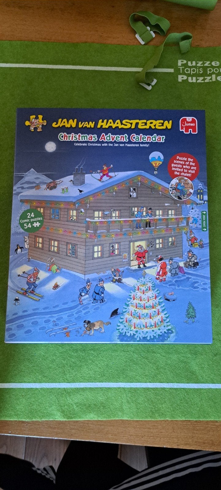 Adventkalender Jan van Haasteren 2025, Ophalen of Verzenden, 500 t/m 1500 stukjes, Gebruikt