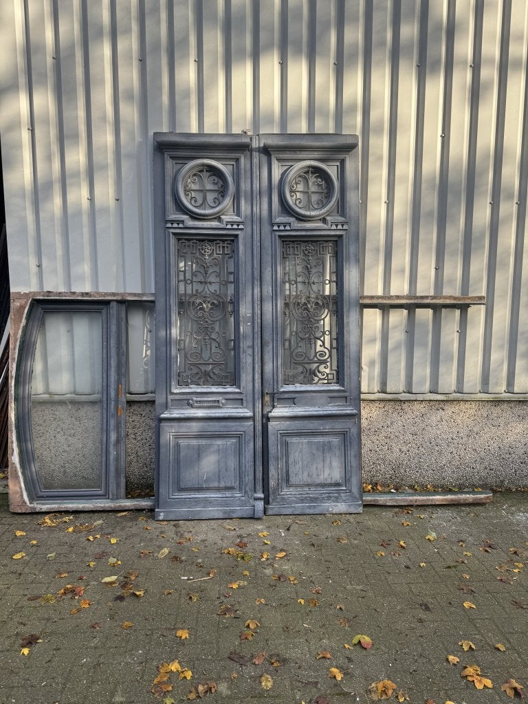 Prachtige antieke dubbele voordeur uit 1889, Jurgen.hoogenboezem@gmail.com, Buitendeur, Glas, Nieuwstraat 1c, 6271 AX Gulpen