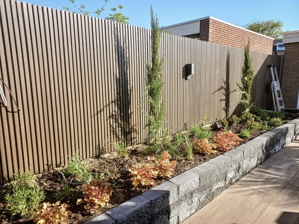 Restpartij wandpanelen Rhombus, ca13.3 m2 d.bruin incl alles, Doe-het-zelf en Verbouw, Platen en Panelen, Ophalen, Overige materialen